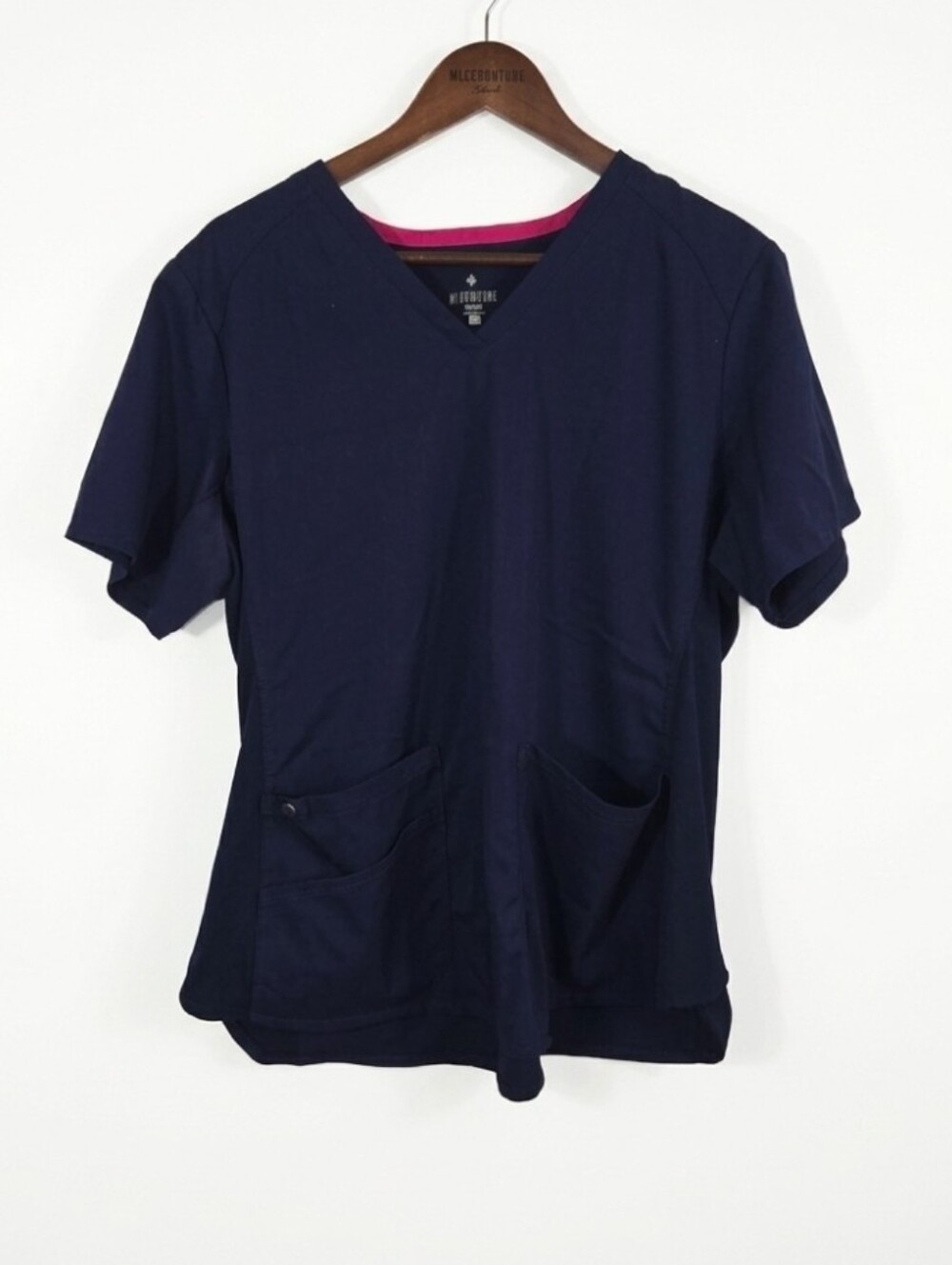 Med Couture Touch Navy scrub top